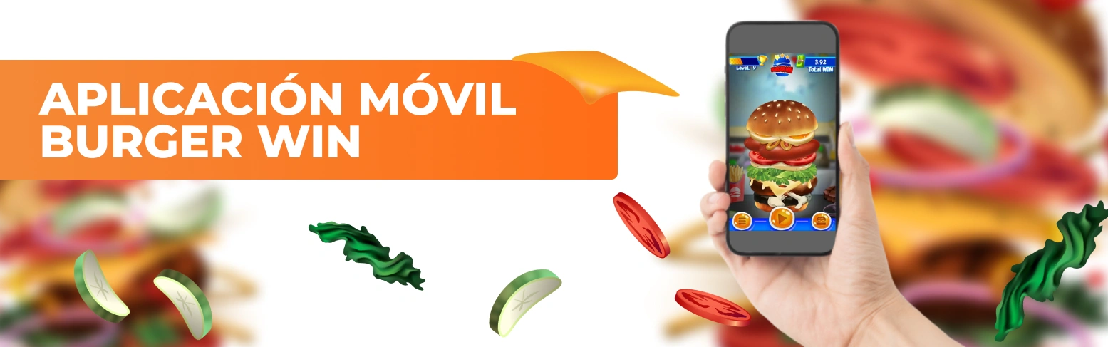 Imagen de la aplicación móvil Burger Win.